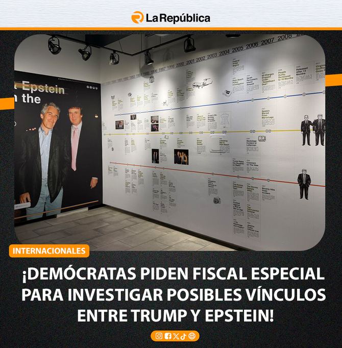 ¡DEMÓCRATAS PIDEN FISCAL ESPECIAL  PARA INVESTIGAR POSIBLES VÍNCULOS  ENTRE TRUMP Y EPSTEIN! - Cover Image